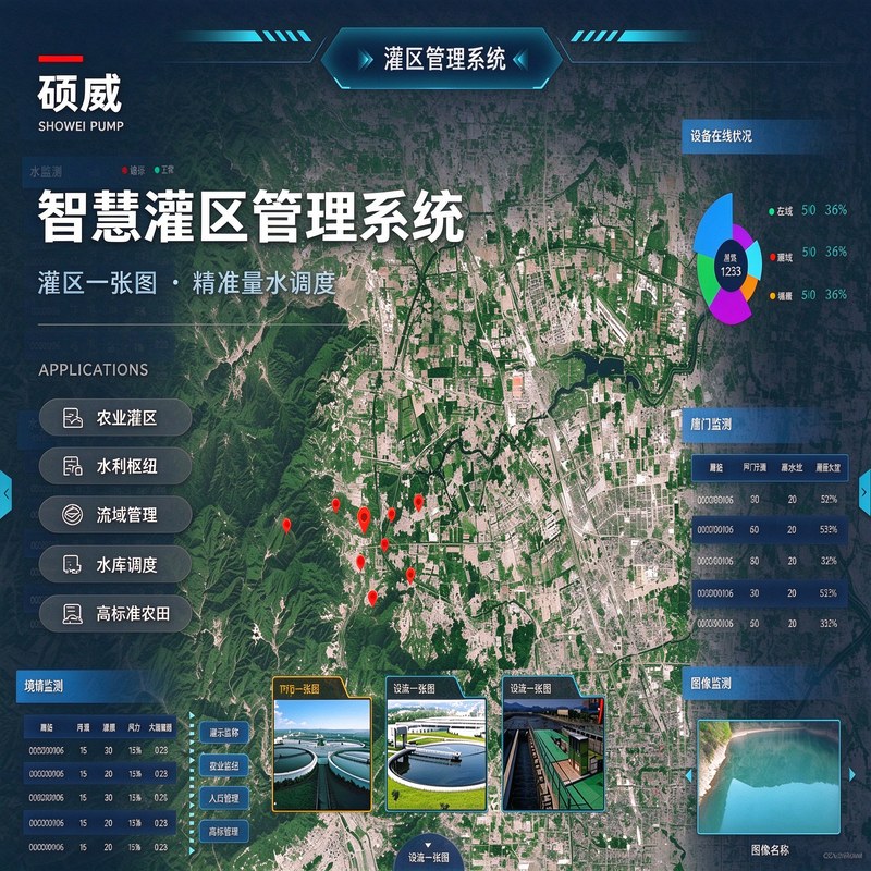 智慧灌区管理系统 · 水务平台